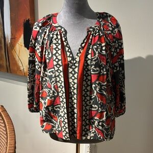 Velvet by Graham & Spencer Print Women's Top, Size Small